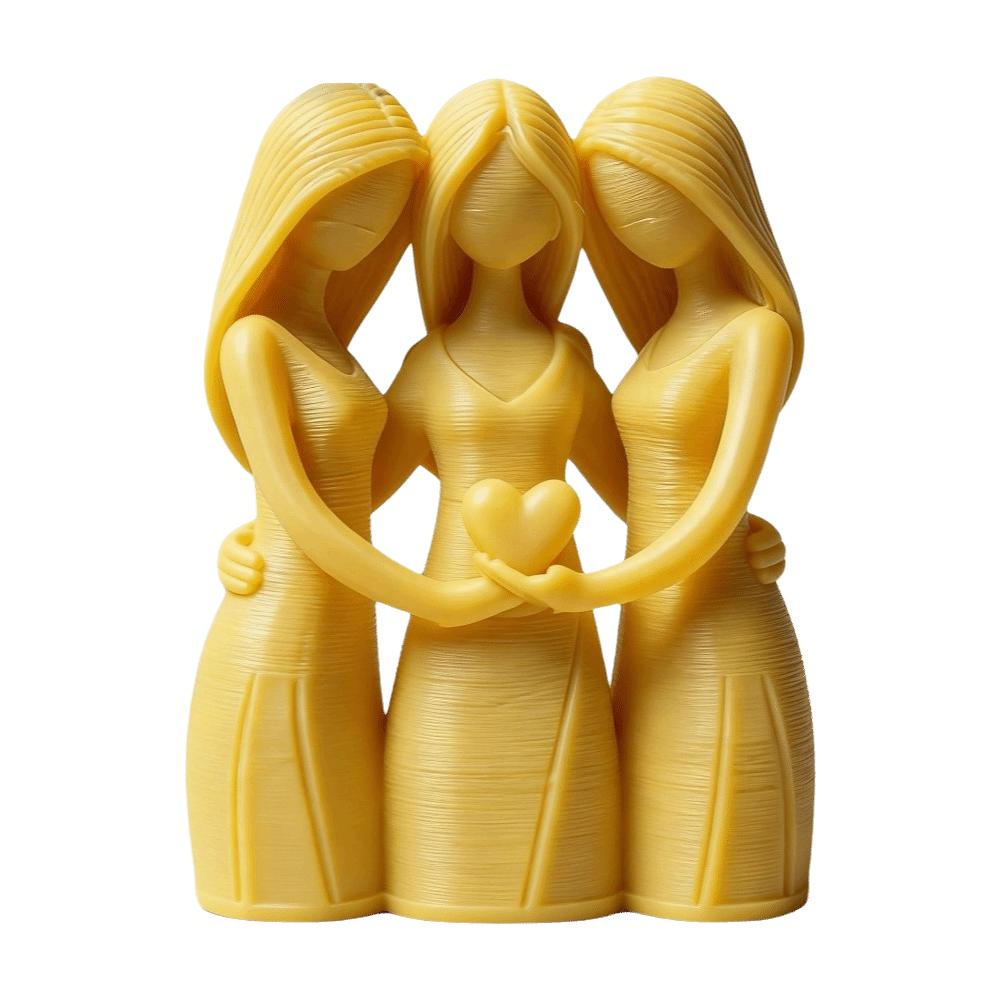 Desk Ornaments Mother Daughter Figurine 3D Printed Sisters Friendship Statue Affection Display