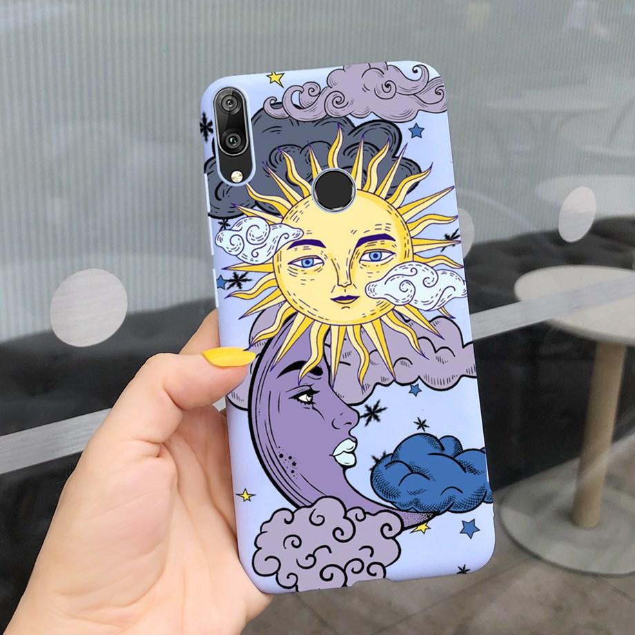 For Huawei Y7 2019 Case Soft TPU Phone Case Y 7 2019 Cover for Huawei Y7 Prime 2019 Silicone Coque Funda Matte Skily Back Shell