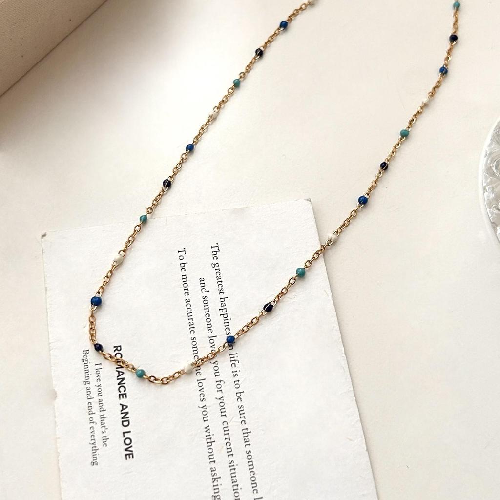 Collier de Perles en Pierre Naturelle pour Femmes - Choker Chaîne Clavicule de Luxe 2025