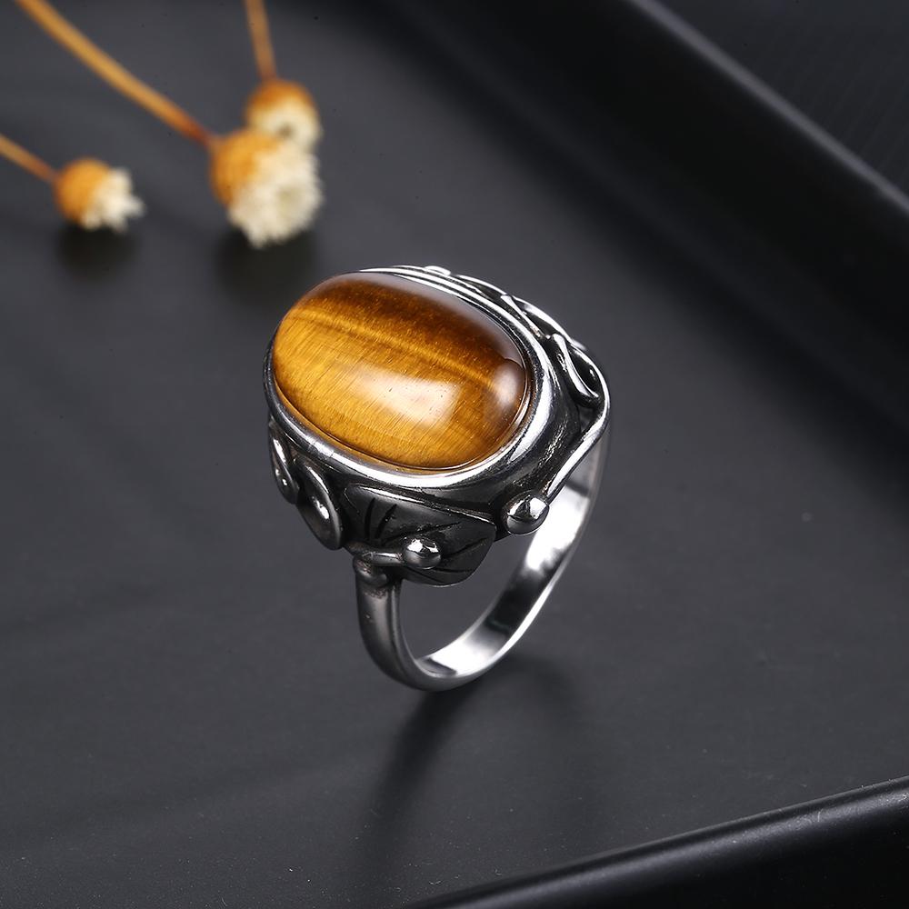 Vintage Finger Rings Women Oval 11x17MM Big Stones S9525 CopperJewelry Ring Party Weeding Engagement Gifts