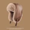 New Men's Winter Trapper Aviator Trooper Earflap Warm Russian Waterproof Ski Hat Bomber Cap Russian Warm Ear Protectors Hats