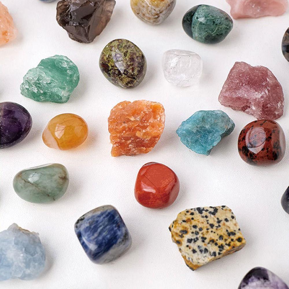 24Pcs Natural Stones Christmas Crystal Advent Calendar Gemstone Stone Learning Kit  Teens