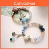 Minimalist Forest-style Butterfly Shell Bracelet New Oriental Ceramic Design