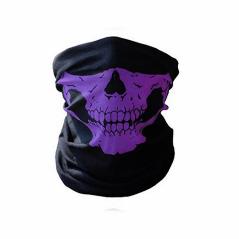 Multi-functional eight Color Skull Bandana Helmet Camping Halloween Neck Face Mask Paintball Ski Sport Headband Hiking Scarves