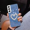 Jeans Cowboy Denim Printed Phnoe Case for Samsung Galaxy S26 S25 Edge S23 S24 Ultra S22 Plus S21 S20 FE Unique Cover Soft Coque