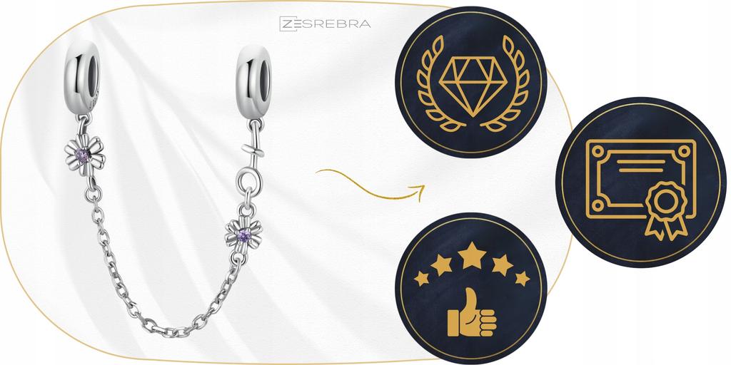 Charms Pr 925 Chain Protection Against Unclasping The Bracelet