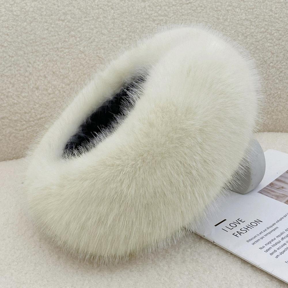 Winter Warm Faux Fur Bucket Hat for Women Fluffy Soft Thicken Plush Fisherman Hats Coldproof Windproof Skiing Fashion Panama Cap