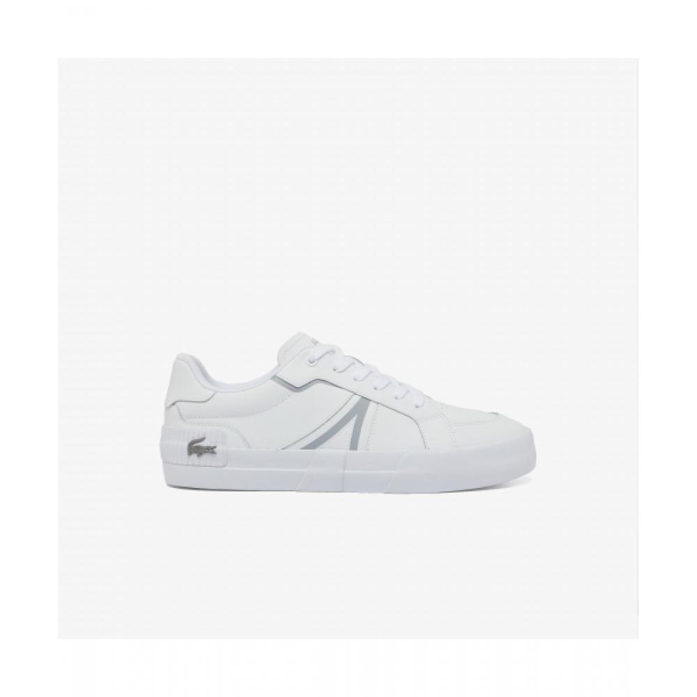 

Lacoste Кроссовки мужские L004 [Белые светло-серые]