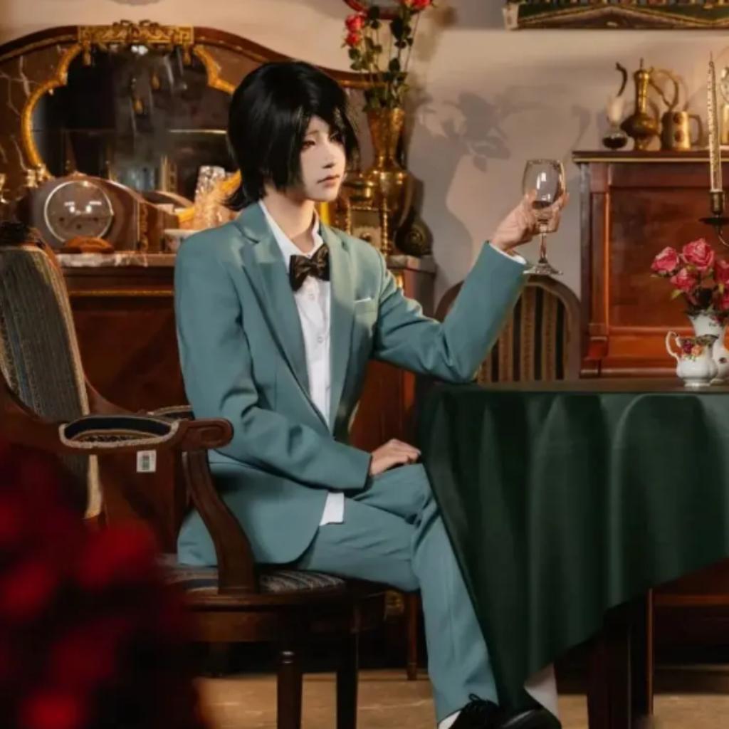 Bungo Stray Dogs Staffel 4 Cosplay Kostüm, Suehiro Tetsucho & Okura Teruko Damen Anime Vollständiges Outfit