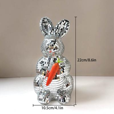 Glas Kaninchen Häschen Figuren Sammlerstücke Geschenk Frühling Osterhasen Dekorationen Glaskunst Tischornament Heimdekorationen