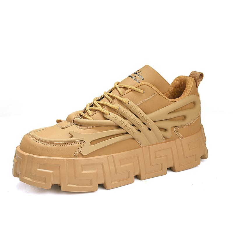 Plus Size Brand Men's Fashion Sneakers Thick Platform Lightweight Breathable Men Shoes Casual Chunky Trainers Male Footwear
