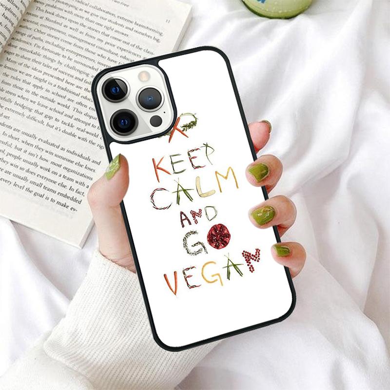 Eat Fruit Not Friends Vegan Phone Case for iPhone 17 Air 16 PRO MAX 15 14 PLUS 12 11 13 Back Cover Fundas Shell Coque