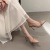 Fashion Bow High Heels For Woman Sexy Pointed Toe Patent Leather High Heels 2025 New Autumn Elegant Woman Heeled Shoes