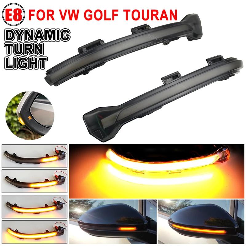 

Динамический указатель поворота, светодиодный индикатор зеркала заднего вида для Vw Golf Mk7 7,5 7 Gti R Gtd Smoked Lens