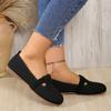 Spring and Autumn Large Size Flying Weaving Breathable Low-top Single Shoes Women's Flat Heel Hollow Shallow Mouth Lazy
