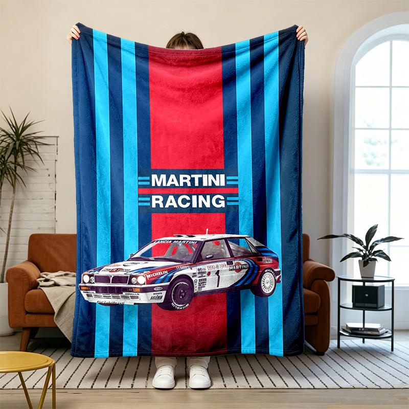 Martini Racing Team  Soft and comfortable flannel Suitable for sofas living rooms outdoor camping travel and also makes a great anniversary gif