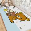 Kawaii Rilakkuma Bear Room Mats Washable Non-Slip Living Room Sofa Chairs Area Mat Kitchen Alfombra