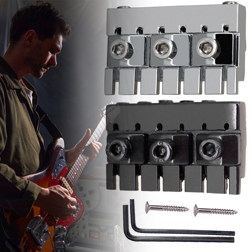 6-String Headless Electric Guitar String Locking Nuts 2 Wrench 2 Screw String Lock Nuts Musical Instrument Accessory