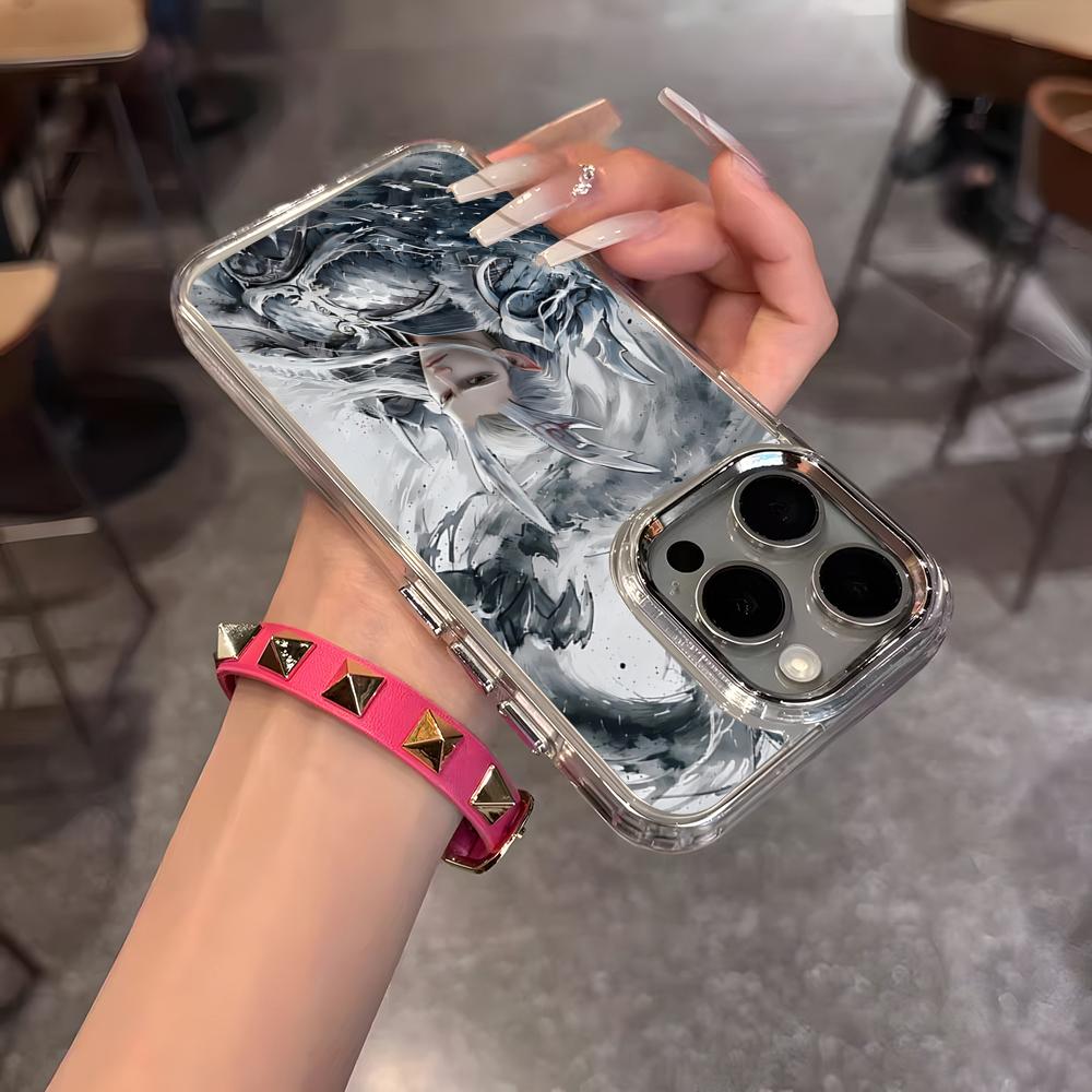 Cartoon Movie Nezha Phone Case For IPhone 17 Air 16 15 14 13 12 11 Pro Pro Max Plus Transparent Soft Cover