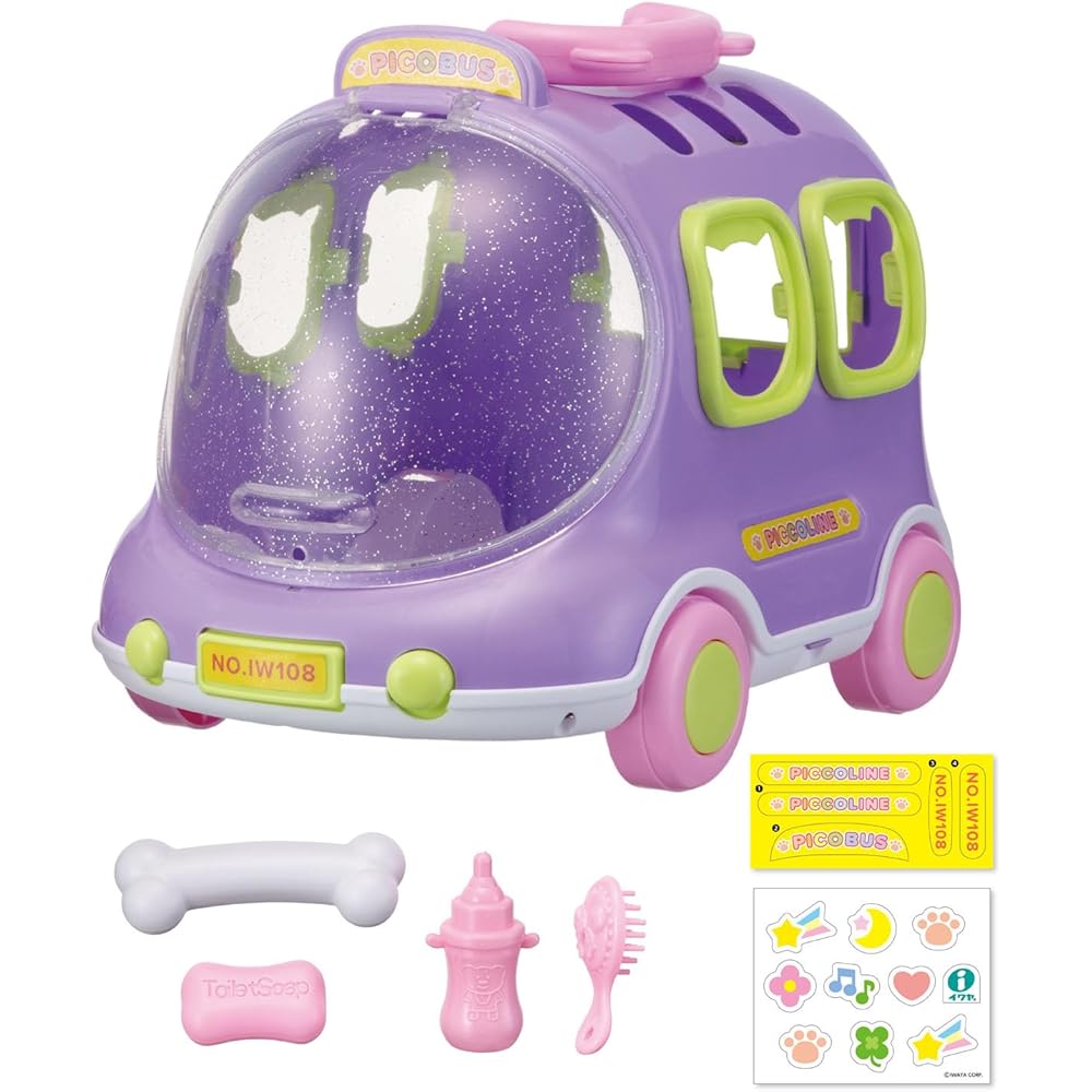 

IWAYA Piccoline Travel Set with Carry Case and Stickers for Ages 3 and Up Toy