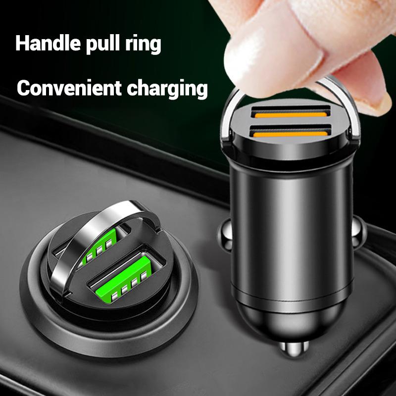 Autoladegerät Aluminiumlegierung PD30W Mini Pull Ring 100W Autoladegerät Zigarettenanzünder
