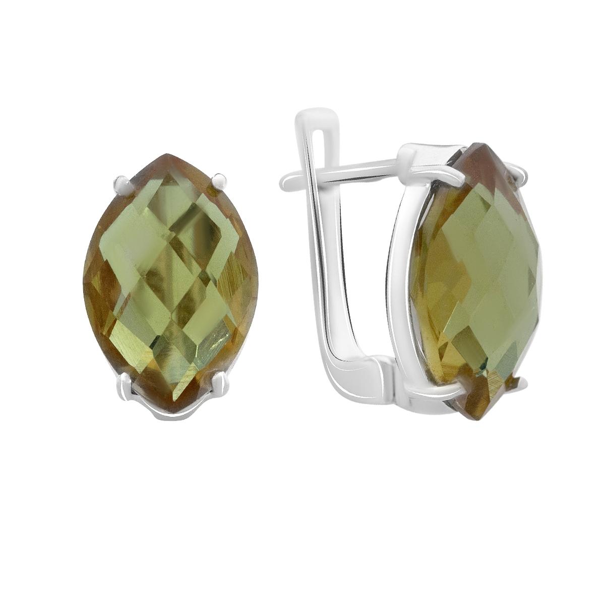 

Срібні сережки з аметистом і султанітом 10.208ct (2122104) різнокольорові кольору
