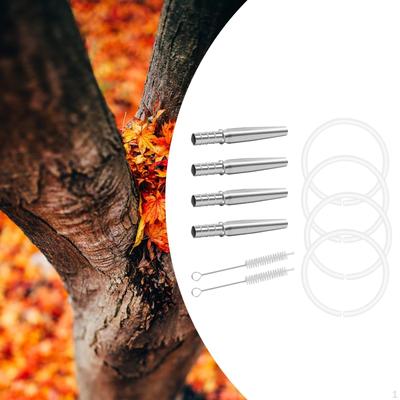 4 Set Maple Syrup Tapping Kit, 4Pcs Tree Taps Spiles Accessories Tubing, 2 Pieces