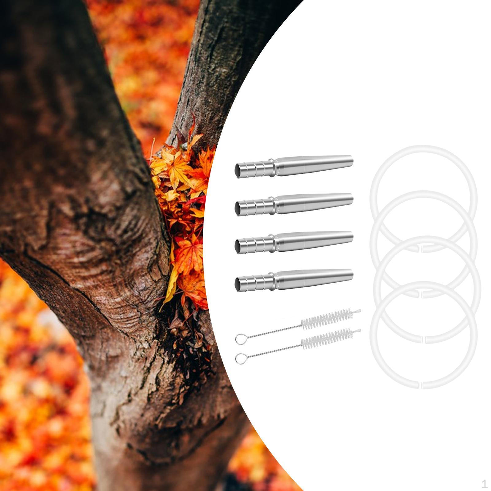 

4 Set Maple Syrup Tapping Kit, 4Pcs Tree Taps Spiles Accessories Tubing, 2 Pieces