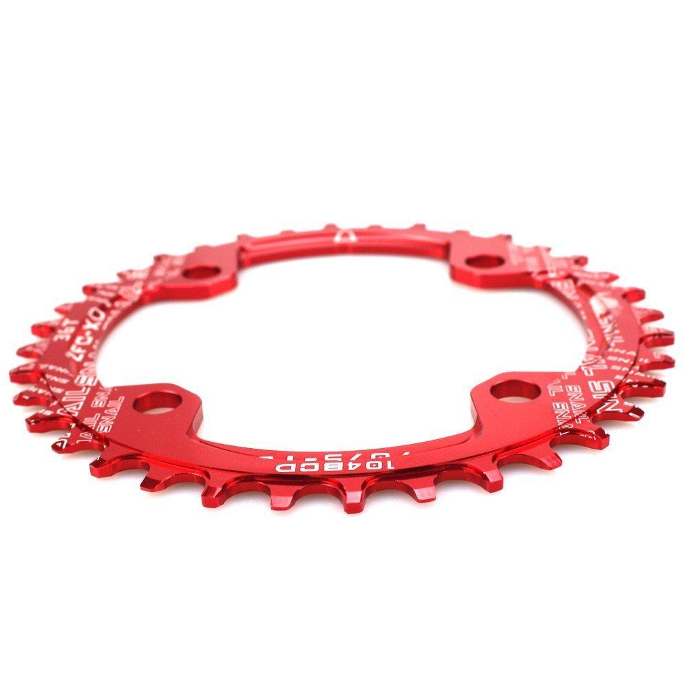 Coroa 36T 104BCD Mutte MTB Narrow Wide Coroa Única (Vermelho,