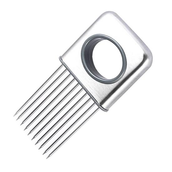 Uchwyt ze stali nierdzewnej do krojenia cebuli, do krojenia warzyw, krajalnica, nóż do ziemniaków, pomidorów, cytryn, kuchenny siekacz, narzędzie pomocnicze, zmiękczacz do mięsa