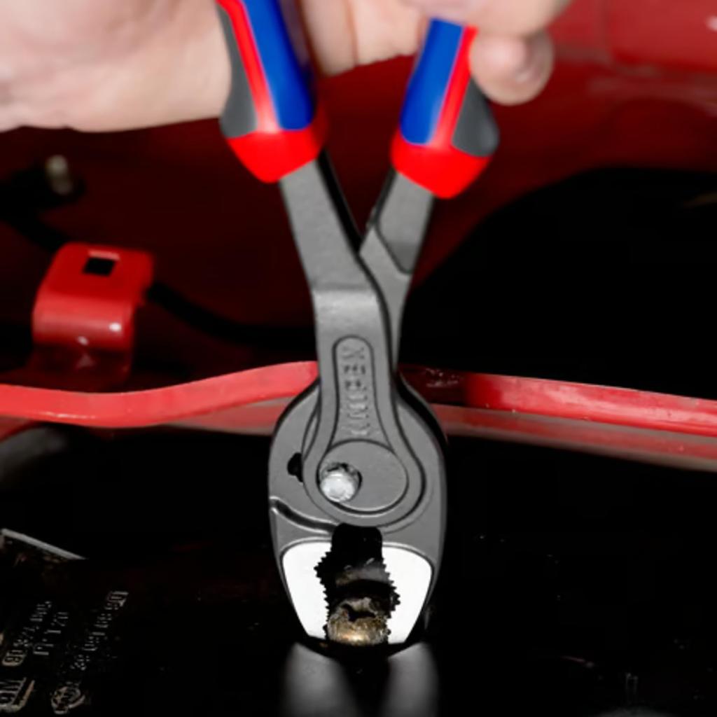 KNIPEX Twin Grip Slip Joint Adjustable Opening for Removing Removing Worn and Comfort Pliers, Width, Screws, Bolts, Nuts, More, Handle, 250mm,
