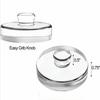 Clear Heavy Fermenting Weights Fermented Wide Mouth Mason Jar Lid Durable Glass Weights  Household