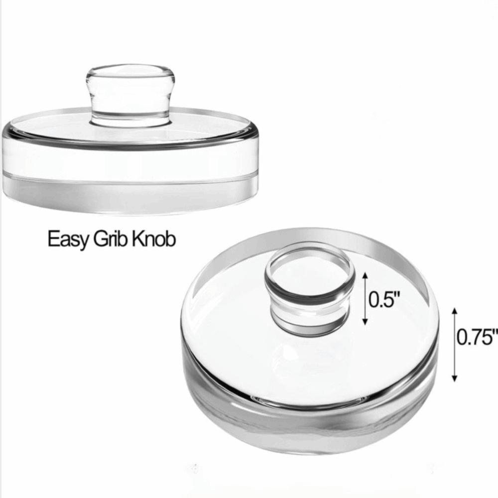 Clear Heavy Fermenting Weights Fermented Wide Mouth Mason Jar Lid Durable Glass Weights  Household