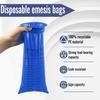 28PCS Sick Bags Blue High Density Leakproof Odor Control Emesis Vomit Bags for Travel with Snap for Pregnant Women Car Bus or Aircraft