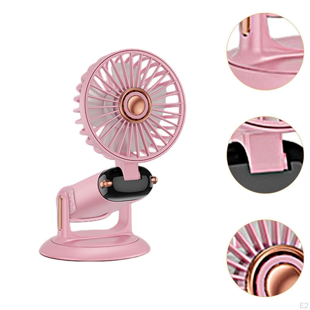 Carpenter Handheld Fan Digital Display Portable Silent for Outdoor