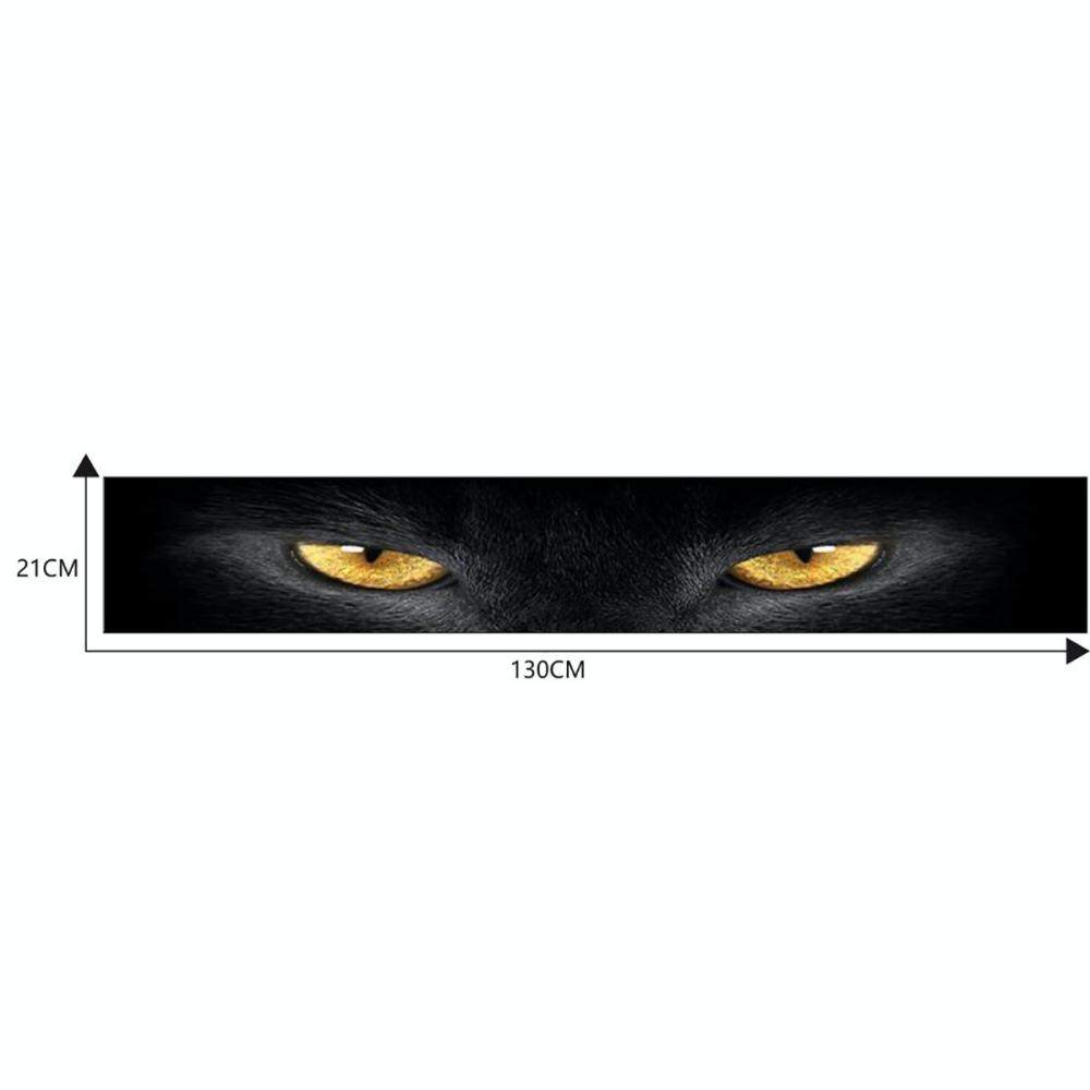 3D-effect Auto Voorruit Stickers Gepersonaliseerde Stickers Interessante Stickers Spookpatroon Wolvenoogpatroon