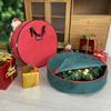 Christmas Wreath Storage Bag with Thickened Oxford Cloth Seasonal Holiday Wreath Storage Container with Handle and Zipper