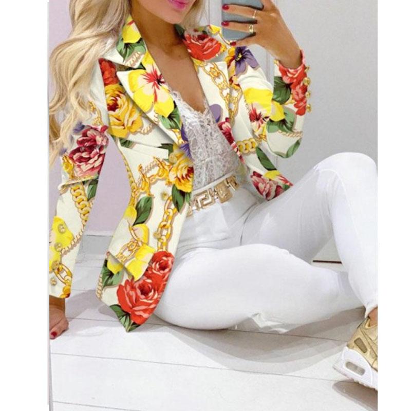 2PCS Women Blazer Suit Lapel Jacket Coat + Pants Co-ord Set Formal Office Outfit