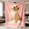 2026 Latest Flannel Blanket A Beautiful Golden Retriever Gift Printed Blanket, Perfect for Both Men And Women The Ideal Holiday Gift Or Birthday Prese