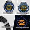 PINDOWS Digital Sports Watch with Timer 50M Waterproof Multifunction Tactical Watch with LED Backlight Men's Stopwatch, Alarm, Men's
