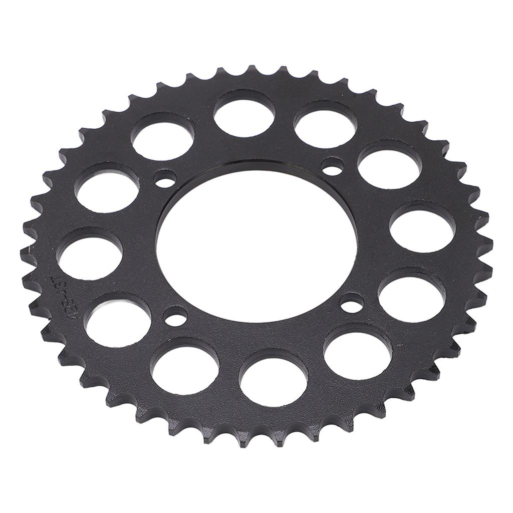 428 43T Motorcycle Chain Rear Sprocket Steel Wear Resistant Anti Corrosion Rear Drive Sprocket for DIY Kart