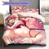 Anime Pattern Bedding Quilt Set Quilt Cover Pillowcase Home Decoration Birthday Gift (1 * Duvet Cover + 2 * Pillowcase, Without Core)