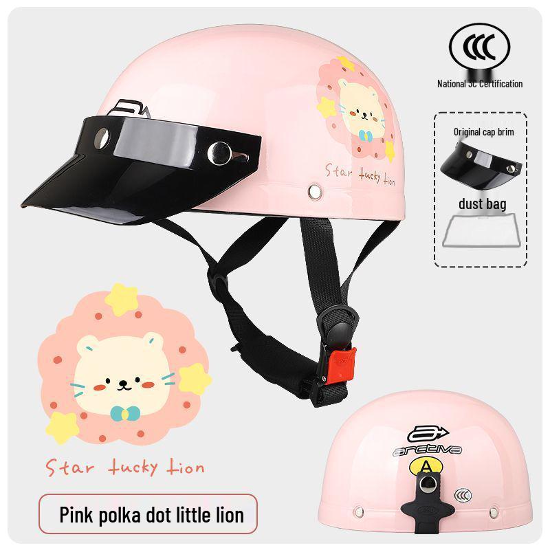 Women s Ultra-Light Summer Electric Vehicle Helmet with Sun Protection No Specification