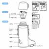 Skater Mug Bottle 2WAY with Cup Water Bottle Stainless Steel Bottle Sumikko Gurashi 600ml STGC6N