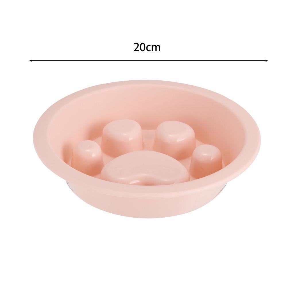 Cat Slow Feeder Bowl Set - Pastel Series Cat Plate for Dry and Wet Food - Slow Feeding Bowls Whisker Friendly - Dishwasher Safe