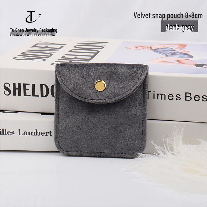 

Тисненый бархатный кошелек на кнопке: Маленький подарочный пакет для украшений и аксессуаров