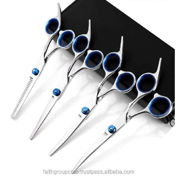 

Ножницы для ухода за домашними животными Профессиональные парикмахерские ножницы для собак Резкое истончение 4 размера изогнутые ножницы Уход за собакой Красота