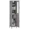 VidaXL Highboard Sonoma Grey 34.5x34x180 Cm Engineered Wood 3199183