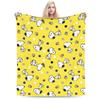 Snoopy & Woodstock Pattern Blankets  Fleece Funny Soft Throw Blankets for Bedspread  Winter