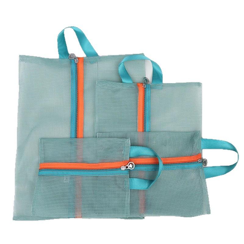 4-Piece Mesh Storage and Organizer Bag Set for Travel and Home